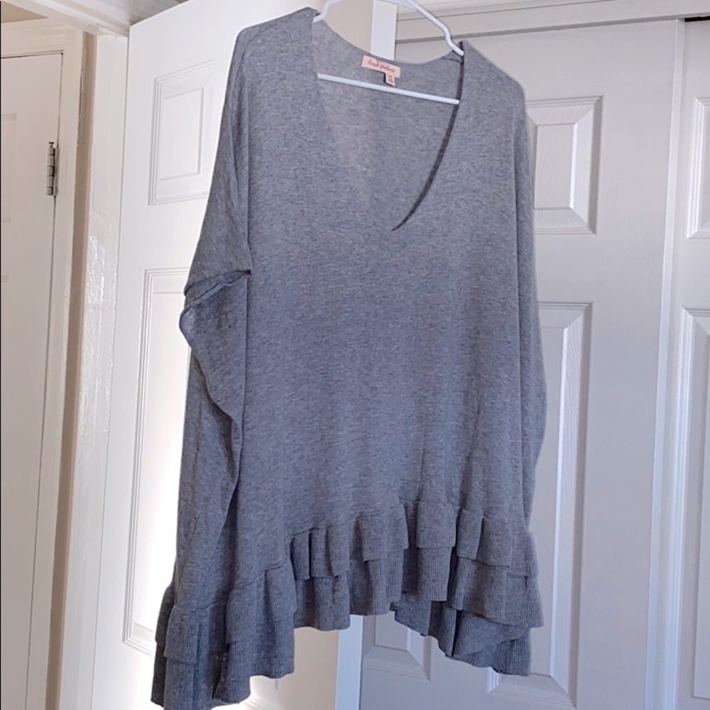 Fresh Produce Gray Poncho